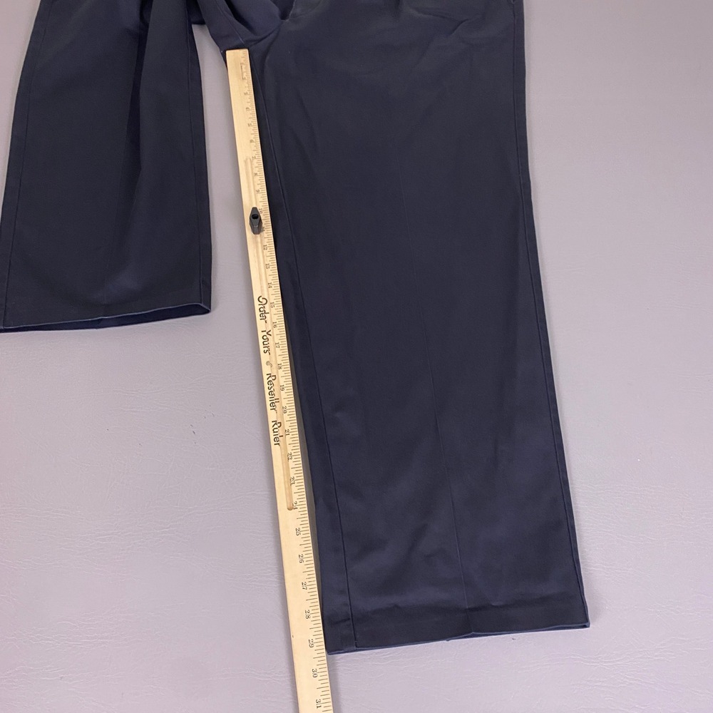 Nordstrom Pants Men's 44x30 Navy Blue Smartcare Pleated Wrinkle Free w/ *Flaws - Picture 12 of 16